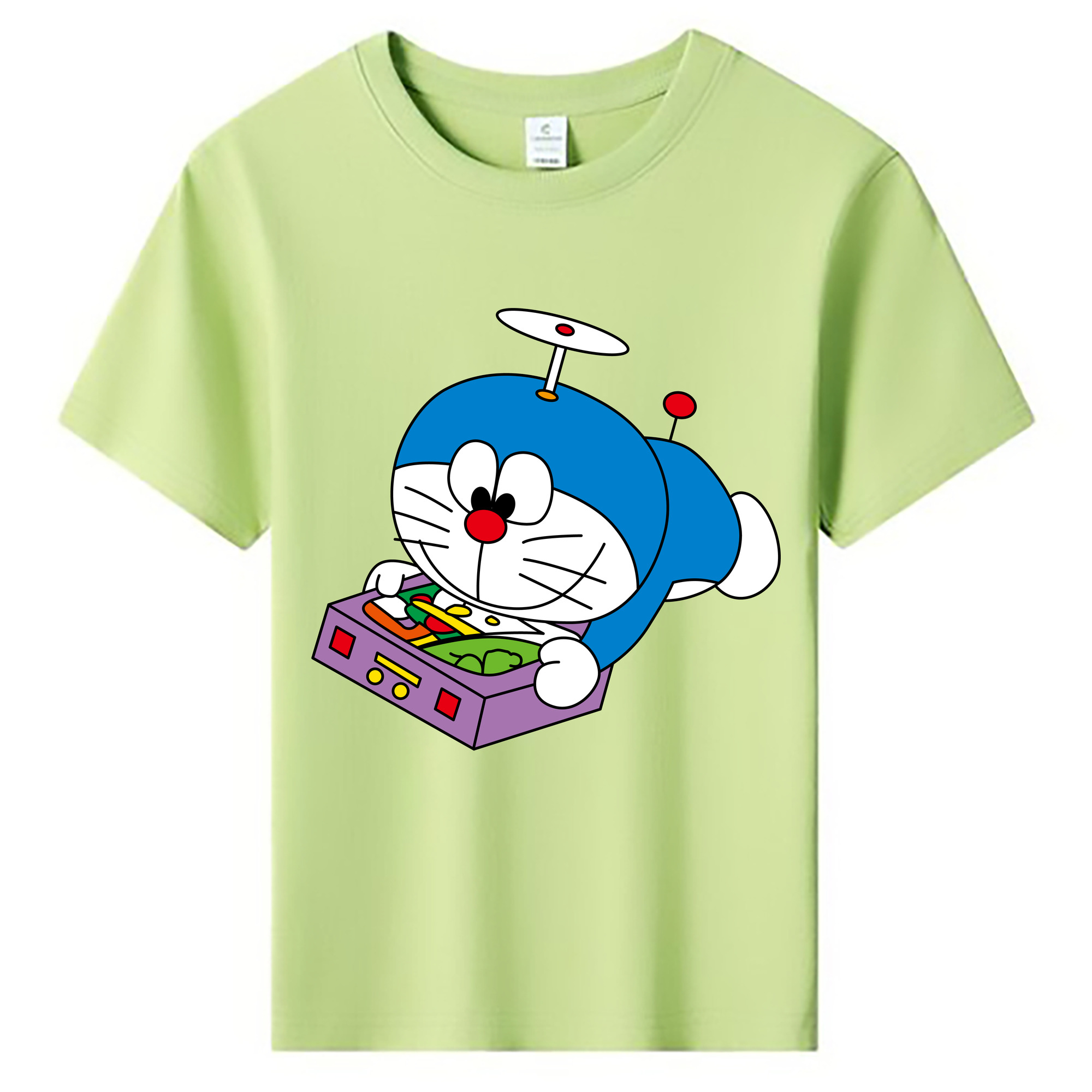 （画像用） ドラえもん Doraemon 綿100％キッズTシャツ（フロントプリント）